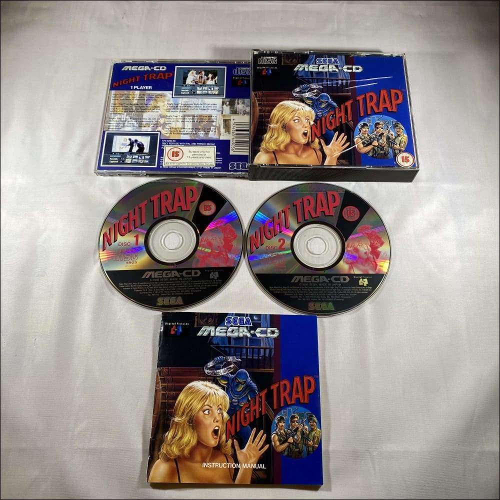Buy Night trap Sega mega cd game complete -@ 8BitBeyond Buy Night trap Sega mega cd game complete -@ 8BitBeyond